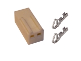 2-pin housing, with crimp terminals
