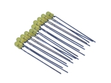 LED, yellow, T1, hi-eff., pack of 10