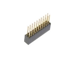 header, dual row, pass-thru, 20-pin
