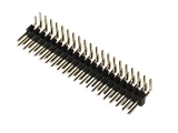 header, male, dual row, right-angle, 40-pin