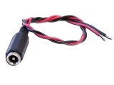 power cable adapter, barrel jack to tinned wires