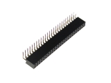 receptacle, dual row, 50-pin, right-angle