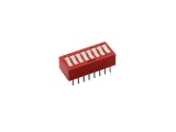 switch, DIP, 8-pos, rocker