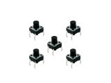 tact switch, 6mm, pack of 5